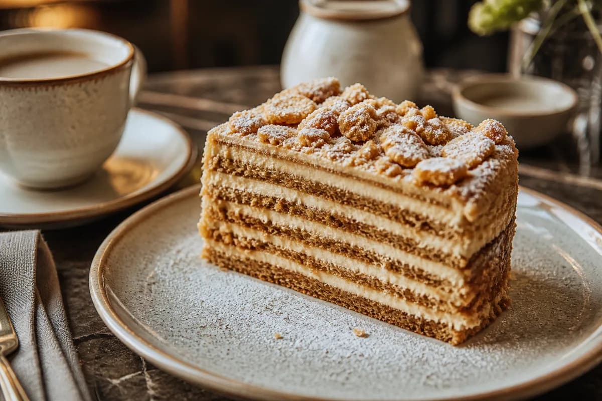 Artisan dessert plated for the café